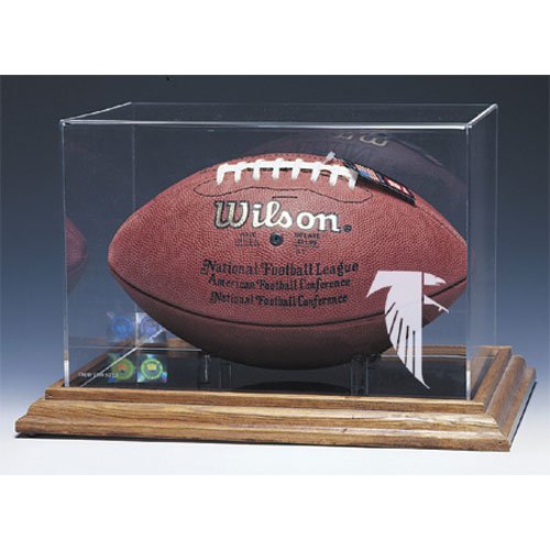 Atlanta Falcons Nfl Football Display Case (Wood Base) low price Atlanta Falcons Nfl Football Display Case (Wood Base) low price
