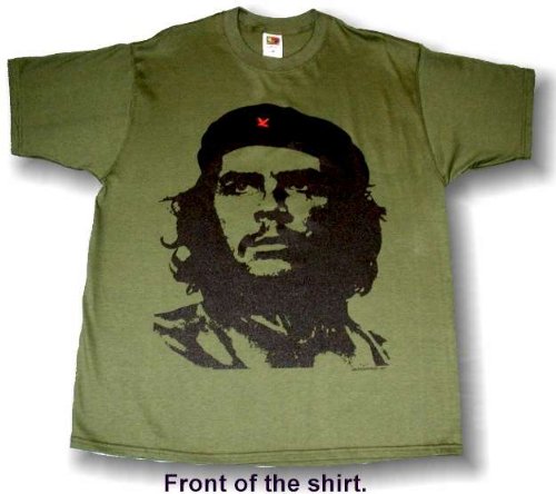 CHE GUEVARA Vintage Short Sleeve Men's MILITARY GREEN Tee Shirt Small Thru 4X