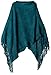 Amy Byer Girls' Big Lurex Fringe Poncho