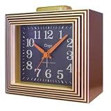 Coga (�R�K) �u�����v Wood Stripe Alarm Clock �A���[�� Brown �u���E�� JSW08092001-BR