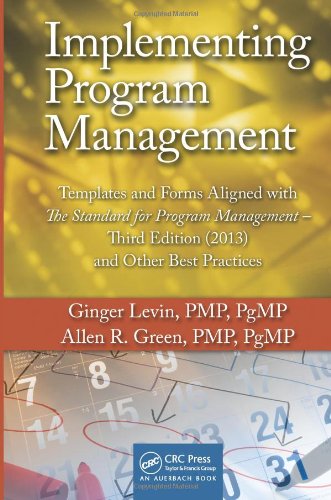 implementing program management templates and forms aligned with the standard for program management third edition