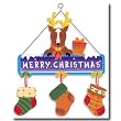 Merry Christmas Reindeer Indoor/outdoor Hanger