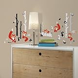 RoomMates Fox Forest Peel and Stick Wall Decals