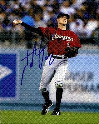Autographed/Hand Signed 8x10 Photo Hunter Pence Houston Astros