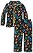 Komar Kids Little Boys' Justice League Button Front Pajama Set