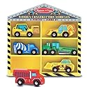 Melissa & Doug Deluxe Wooden Construction Vehicles Set
