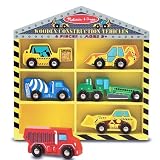 Melissa & Doug Deluxe Wooden Construction Vehicles Set