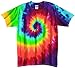 Tie Dye Mania Adult Classic Retro Swirl Tie-Dye Short Sleeve T-Shirt