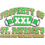 Bella Ladies / Juniors / Girly Fleece Raglan Hoodie : Property of St Patricks School For Wayward Drunks - St Patricks Day Irish Beer