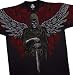 Grim Reaper T-Shirt,Winged Reaper Liquid Blue Full Shirt Designs
