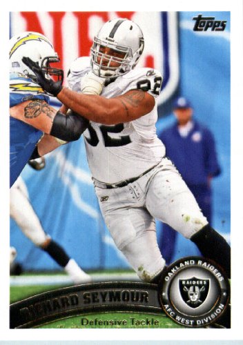 2011 Topps Football Card # 423 Richard Seymour - Oakland Raiders - NFL Trading Card in a Protective Case!