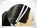 Silver Headband Leatherette Double Braid Stretch Elastic H1802