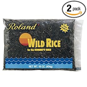 Roland Fancy Grade A Wild Rice, 16-Ounce Packages (Pack of 2)