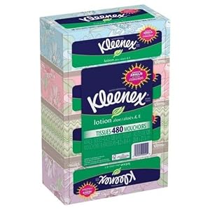 Kleenex Lotion Tissues with Aloe 120ct Pack of 4
