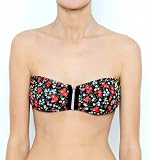 Hurley Womens Pretty Touch Zip Bandeau Top - Red X Lrg