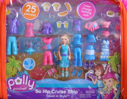 Polly Pocket Travel In Style So Hip Cruise Ship 25 Pce. Playset (2006)