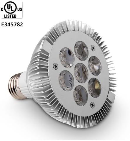 Golden Sun UL Listed Dimmable 10 watt PAR30 LED Flood Bulb, 75 watt Equivalent, 60 degree E27 medium base, Recessed Light, Track Light, 2700K Warm White