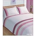 Pink Chelsea Embroidered Quilt/Duvet Cover Bedding Set (200 Thread Count)
