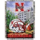 Nebraska Cornhuskers Woven Tapestry NCAA Throw (Home Field Advantage) by Northwest (48 x60 )