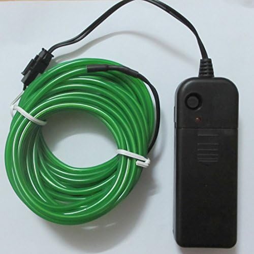 Nickqin 3.2mm Neon El Wire Electroluminescent Lights Led Strip 16.4ft (green)