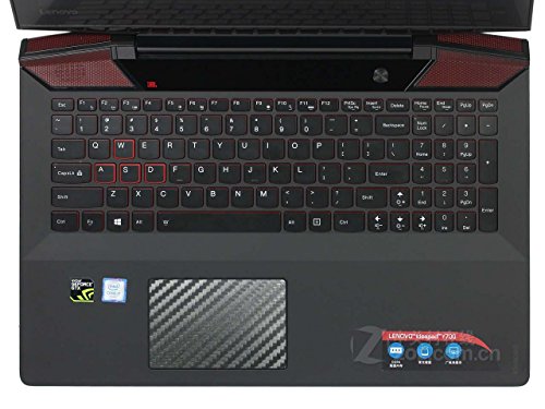 BingoBuy 5-packs Customized Free Cut Trackpad Touchpad Area Decorative Cover Skin Protector Sticker for 15.6'' Lenovo Thinkpad Y700 (15'') (black carbon fiber)
