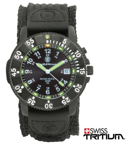 CampCo SWW-450-BLK Tritium H3 Watch, Black