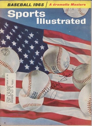 Whitey Ford Autographed/Signed Sports Illustrated April 19, 1965