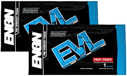 Evolution Nutrition, ENGN Pre-Workout Powder, Sample Pack - Preworkout Engine Supplement: 2 Packets (Fruit Punch)