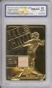 BARRY BONDS 23K GOLD GAME USED BAT CARD - GEM MINT 10