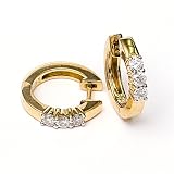0.5 Carat 14KYG Diamond Hoop Earrings