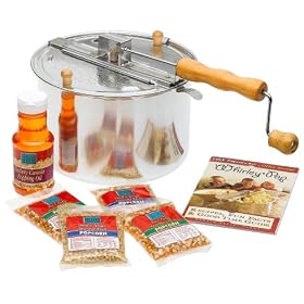 The Original Whirley Pop Stovetop Popcorn Popper Gourmet Set