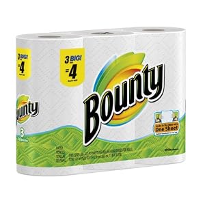 Bounty Paper Towels 3 Big Rolls (Pack of 8)