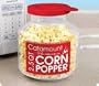 Catamount Glassware CG4526 Classic Design Microwave Corn Popper, 2.5-Quart, Red