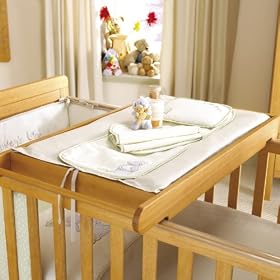 Izziwotnot Humphrey's Corner Cot Top Changer, Oak