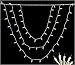 Set Of 150 Multi-Color Net Swag Christmas Lights - White Wire