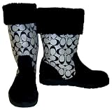 Coach Signature Kally Black Shearling Snow Boots