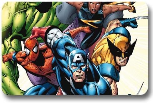 Foot Mat Non Slip Marvel's Avengers Assemble Doormat Hd Floor Door 16x24Inch / 40x60cm