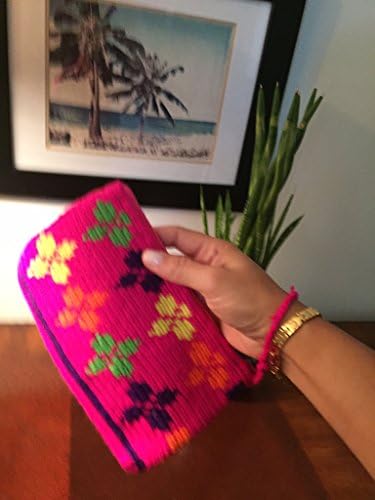Colombian Wayuu Mochila Clutch Bag From Our Exclusive Handmade Custom Crafted Collection That Is 100% Authentic and Limited Edition