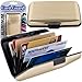Card-Guard 82-9860 Aluminum Credit Card Wallet - RFID Blocking Case, Gold