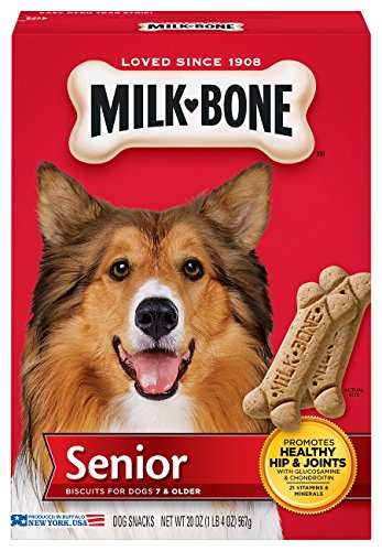 Milk-Bone Original Senior Dog Biscuits, 20-Ounce, Pack of 4