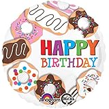 Anagram International Hx Donuts Happy Birthday Balloon, Multicolor