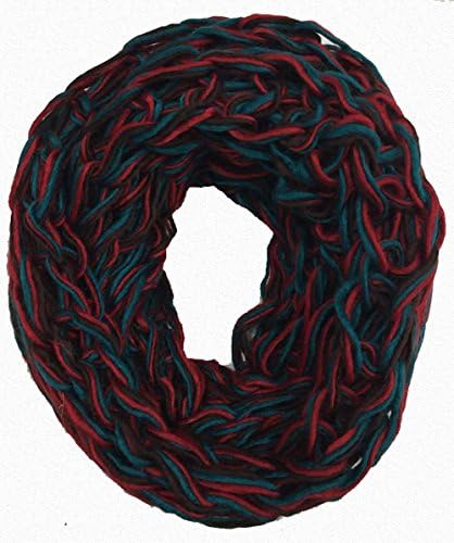 Mode Boutique Thick Winter Infinity Scarf Selection Mixed Color Twist, Three Color Twisted