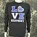 University of Kentucky Love KY on Long Sleeve Black Shirt