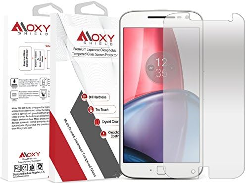 Moto G Plus 4th Generation Moxy® Shield TEMPERED Ballistic Glass Armor [Lifetime Warranty] Shatterproof 9H + Scratch Resistant + TruTouch Accuracy + Easy Alignment + Grade A Japanese Glass &amp; Clarity