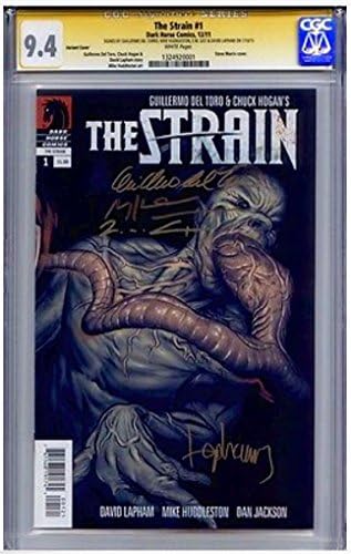 The Strain #1 SS CGC Variant Cover with Sigs x 4 By Guillermo Del Toro, Mike Huddleston, E.M. Gist, David Lapham