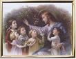 Jesus with Children Framed Art, 8" x 10" - MADE IN ITALY