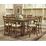 Hemstead 9-Piece Counter Height Dining Room Furniture Set - Hillsdale Furni ....