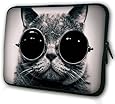 Waterfly Cool Cute Cat Sunglass 12" 12.1" Laptop Case Bag For Samsung Google 11.6" Inch Chromebook