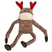 ZippyPaws Holiday Crinkle - Squeaky Plush Dog Toy (Reindeer, Large)