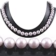 Single Strand 18 Inch 8MM Pink Shell Pearl Necklace